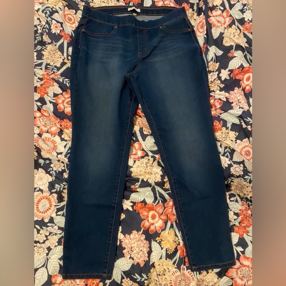 Stretchy waistband jeans
